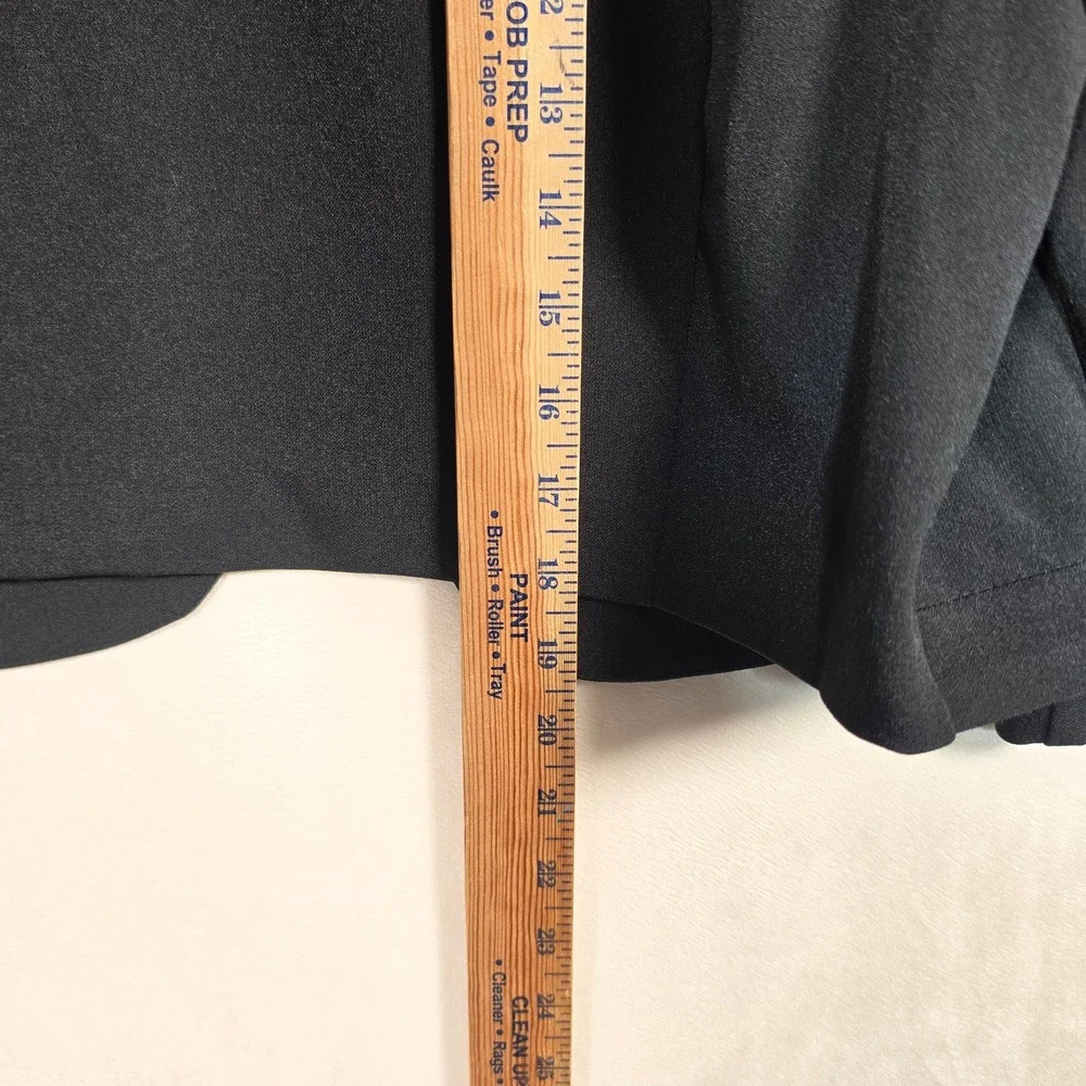 Studio One Bolero Shrug Womens 14 Black‎ Red Colorblock Minimalist Cardigan